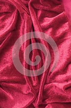 velvet fabric textile similar in shape to a female vagina photo