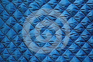 velvet quilted bed cover in royal blue color