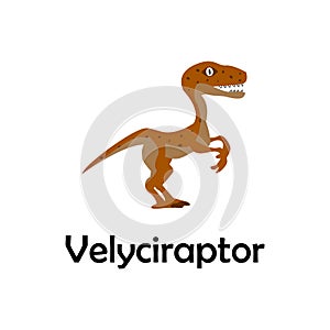velyciraptor illustration. Element of travel icon for mobile concept and web apps. Thin line velyciraptor icon can be used for web photo
