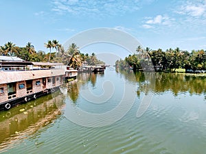 Vembanad lake backwater boating