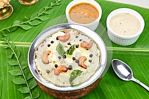 Ven Pongal famous south indian breakfast photo