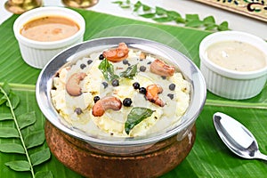 Ven Pongal famous south indian breakfast photo