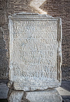 Venantius Inscription Stone Slab