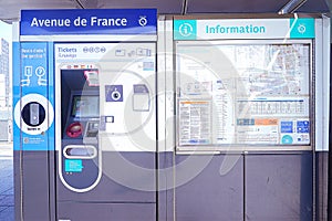 vending machine ticket Paris metro subway train