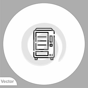 Vending machine vector icon sign symbol