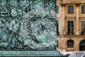 The Vendome Square and the Vendime Column, Paris, France