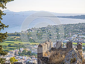 Venecian Fortres in Nafpaktos. Gulf of Corinth, Greece.