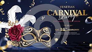 Venetian carnival banner