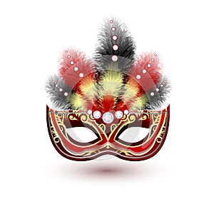 Venetian carnival mask emblem
