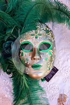 Venetian carnival mask, Venice. Italy