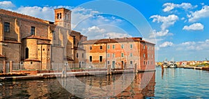 Venetian castle in Chioggia, Venice, Italy