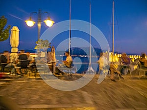 Venetian Castle and harbour of Nafpaktos. Gulf of Corinth, Greece.