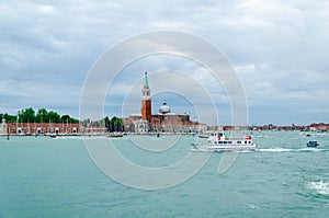 Venetian cityscape with a church towers
