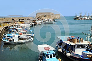 Venetian Fortezza and Old Port in Heraklion photo