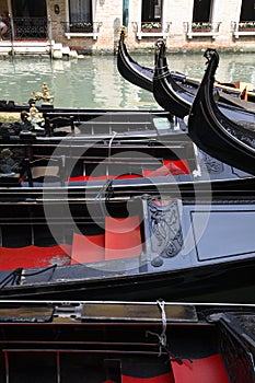 Venetian gondola boats