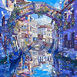 Venetian Gondola Canal Fantasy