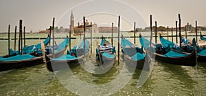 Venetian Gondolas, Venice-Italy