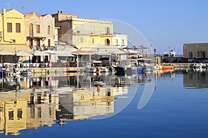 Venetian Harbour at Rethymno, Crete, Greece