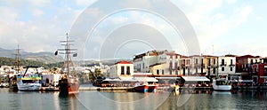 Venetian Harbour Rethymnon panorama