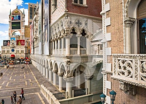 The Venetian Hotel and Casino view of the plaza entrance