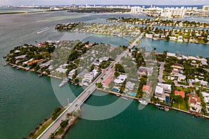 Venetian Islands with luxury waterfront homes