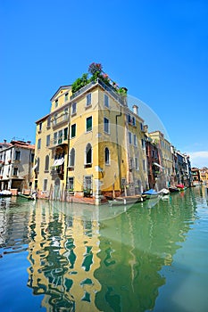 Venetian landscape with a canal