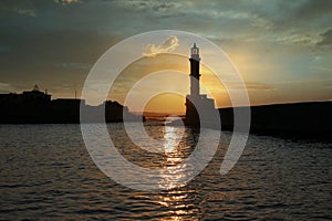 Venetian Lighthouse at Chania - Crete, Greece