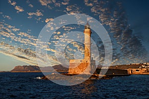 Venetian Lighthouse at Chania - Crete, Greece