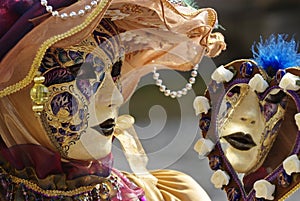 Venetian mask with mirror photo