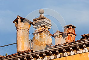 Venetian old chimneys