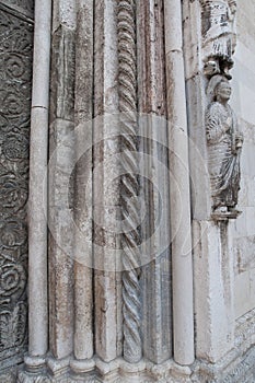 Venetian old church with Romanesque architecture