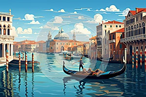 Venetian Serenity: Abstract Glimpses of Venice