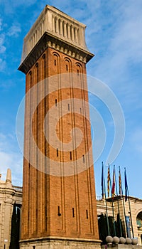 Venetian tower in Barcelona