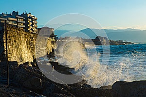 The Venetian walls of Heraklion in Crete of Greece