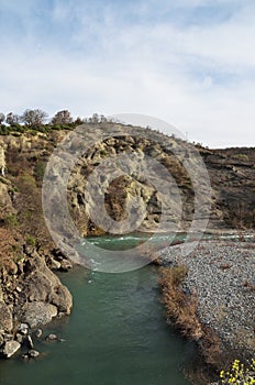 Venetikos river in Grevena , Greece