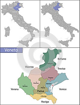 Veneto is a region in northeast Italy photo