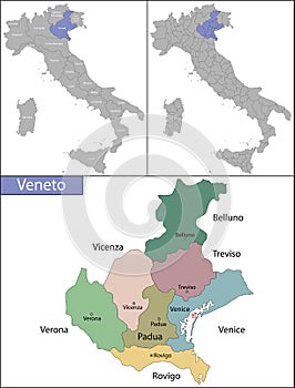 Veneto is a region in northeast Italy