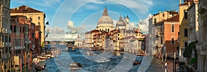 Venezia panorama in daylight, Basilica di Santa Maria della Salute