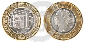 Venezuela bolivar coin