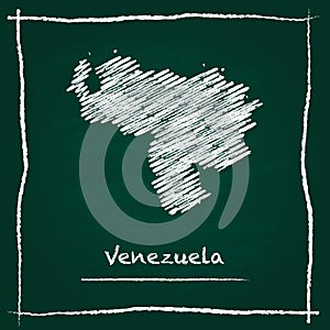 Venezuela, Bolivarian Republic of outline vector.