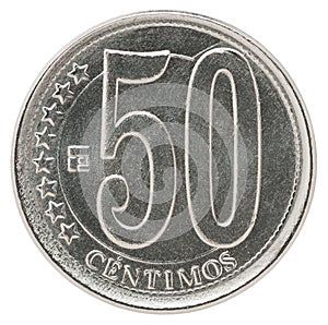 Venezuela centimos coin photo