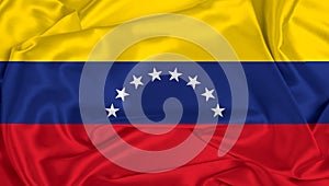 Silk Venezuela Flag photo