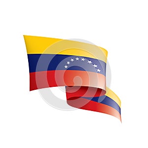 Venezuela flag, vector illustration on a white background