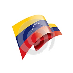 Venezuela flag, vector illustration on a white background