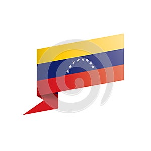 Venezuela flag, vector illustration on a white background