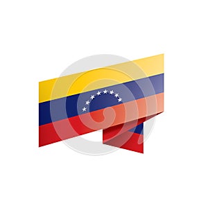 Venezuela flag, vector illustration on a white background