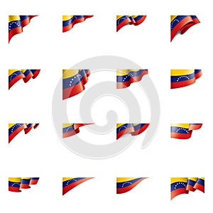 Venezuela flag, vector illustration on a white background