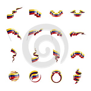 Venezuela flag, vector illustration on a white background