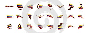 Venezuela flag, vector illustration on a white background