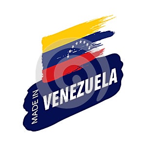 Venezuela flag, vector illustration on a white background